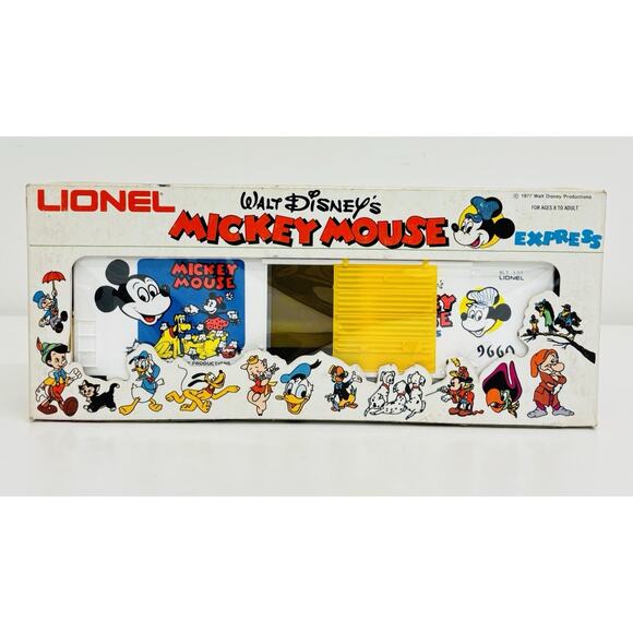 Lionel Mickey Mouse Hi-Cube Box Car Walt Disney Mickey Mouse Express 6-9660 NOS - Picture 9 of 11